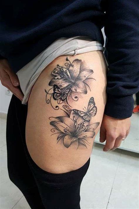 female thigh and hip tattoos|meaningful thigh tattoos for women.